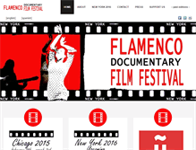 Tablet Screenshot of flamencofilmfest.com